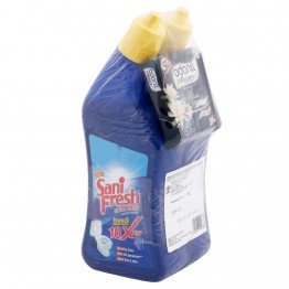 Sanifresh Ultra Shine Toilet Cleaner 500 ml (Pack of 2) (Free Odonil 50 gm)